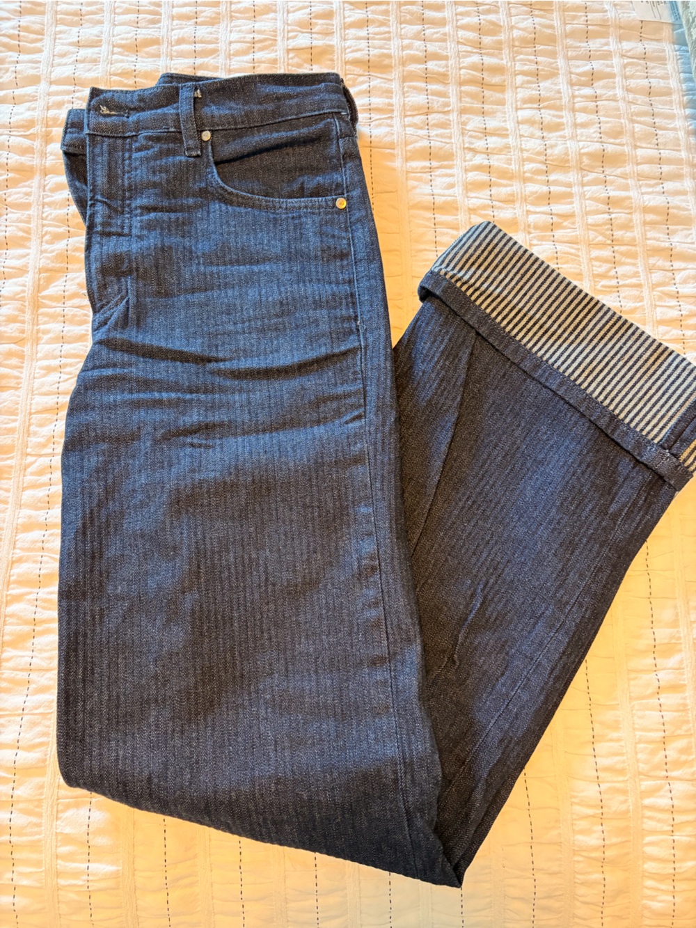 Anthropologie Pilcro High-Rise Wide-Leg Jeans in Dark Indigo - Picture 7 of 10